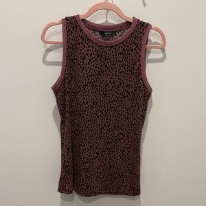 Chic Animal Print Tank Top